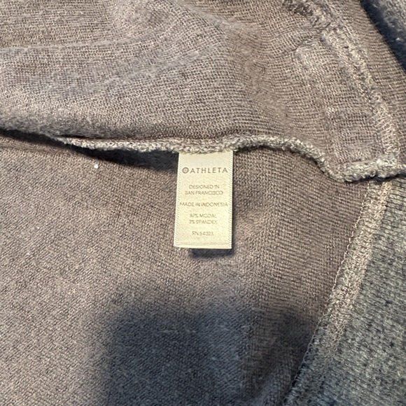 Athleta Gray Open Front Cardigan - Picture 7 of 9